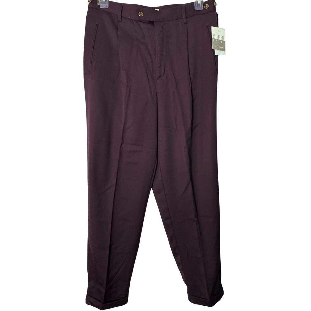 Vintage Elisabeth Sport Flat Front Trousers Size 14 NWT